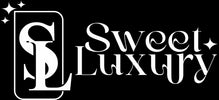 Logo of Sweet Luxury with a decorative 'SL' emblem on a black background